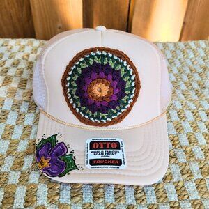 Custom Crochet Trucker Hat - Handmade - OTTO Brand - FREE Shipping